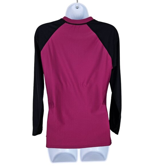 Daci Womens Two Piece Raglan Sleeve Ladies Rash Guard Swimsuit Size Large Beach - Picture 5 of 10